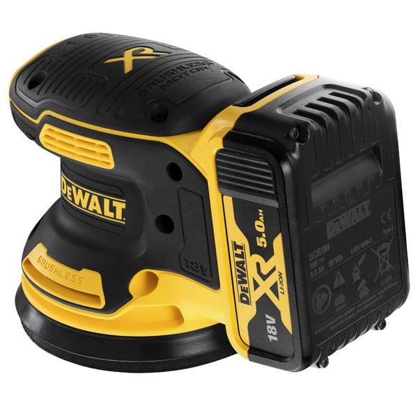 Шліфувальна машина ексцентрикова акумуляторна безщіткова DeWALT DCW210P2 DCW210P2 фото