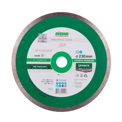 Алмазный диск DiStar 1A1R 230x1,9x10x25,4 Granite Premium 11320061017 фото