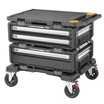 Рабочая станция 4 в 1 (комплект ящиков на тележке) TOUGHSYSTEM 2.0 DXL DeWALT DWST60520-1 dwst60520-1 фото