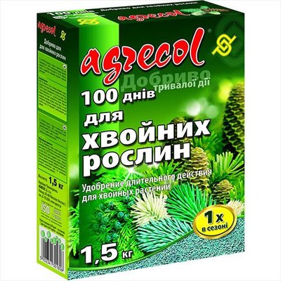 Удобрение Agrecol 100 дней для хвойных растений 1,5 кг 30180 фото