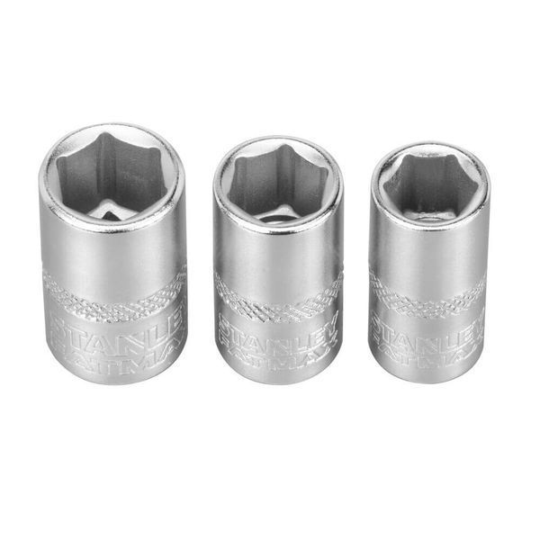 Набор торцевых головок 1/4 Maxi Drive, с шестигранным профилем, 3 шт: 8, 9, 10 мм STANLEY FMMT17091-0 fmmt17091-0 фото