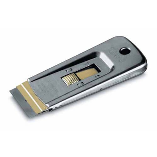 Скребок металевий для стекол і керамічних плит з шириною леза 40 мм, в комплекті з 5-ма запасними лезами STANLEY 0-28-500 0-28-500 фото Скребок металевий для стекол і керамічних плит з шириною леза 40 мм, в комплекті з 5-ма запасними лезами STANLEY 0-28-500 0-28-500 фото