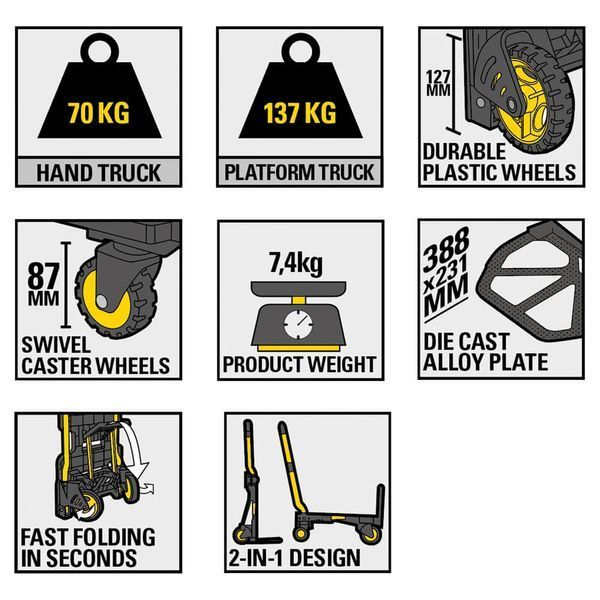 Складная грузовая тележка STANLEY SXWT-FT585 sxwt-ft585 фото