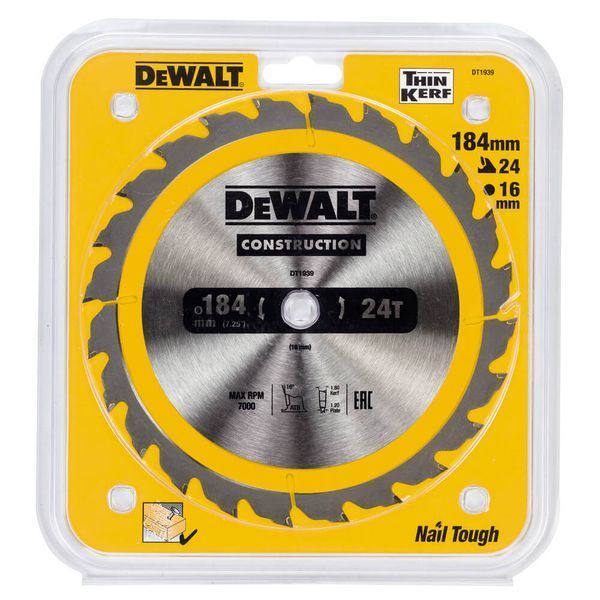 Пильный диск СONSTRUCTION DeWALT DT1939 dt1939 фото