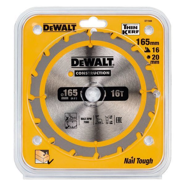 Пильный диск CONSTRUCTION DeWALT DT1948 dt1948 фото