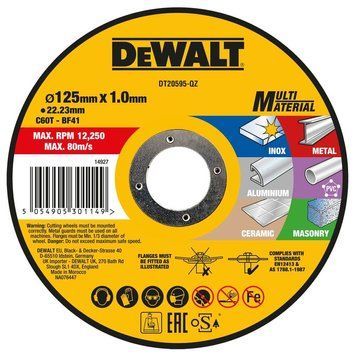 Круг отрезной MULTI-MATERIAL DeWALT DT20595 dt20595 фото