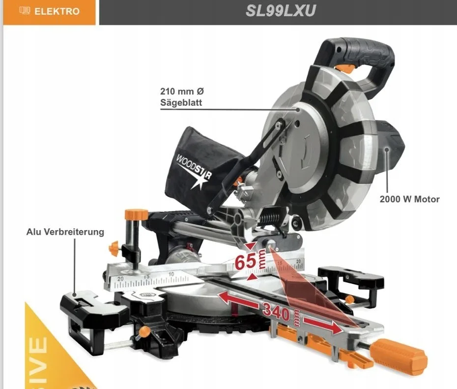 Пилка торцювальна Scheppach SL999LXU