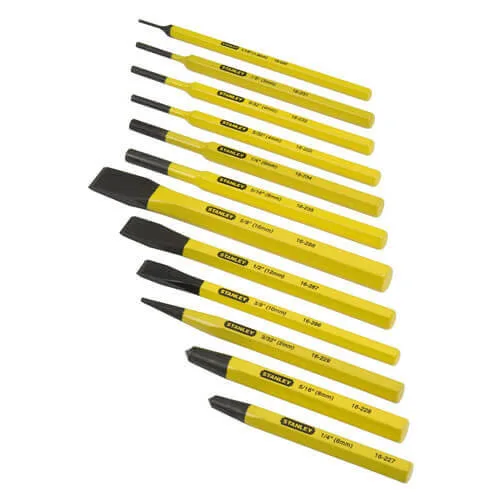 Набір з дванадцяти бородків і зубил слюсарних STANLEY 4-18-299