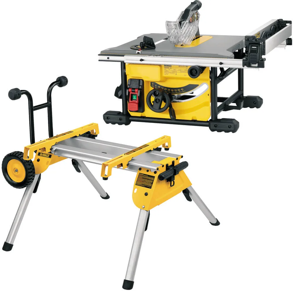 Настольная сетевая циркулярная пила DeWALT DWE7485RS с рабочим столом DE7400.