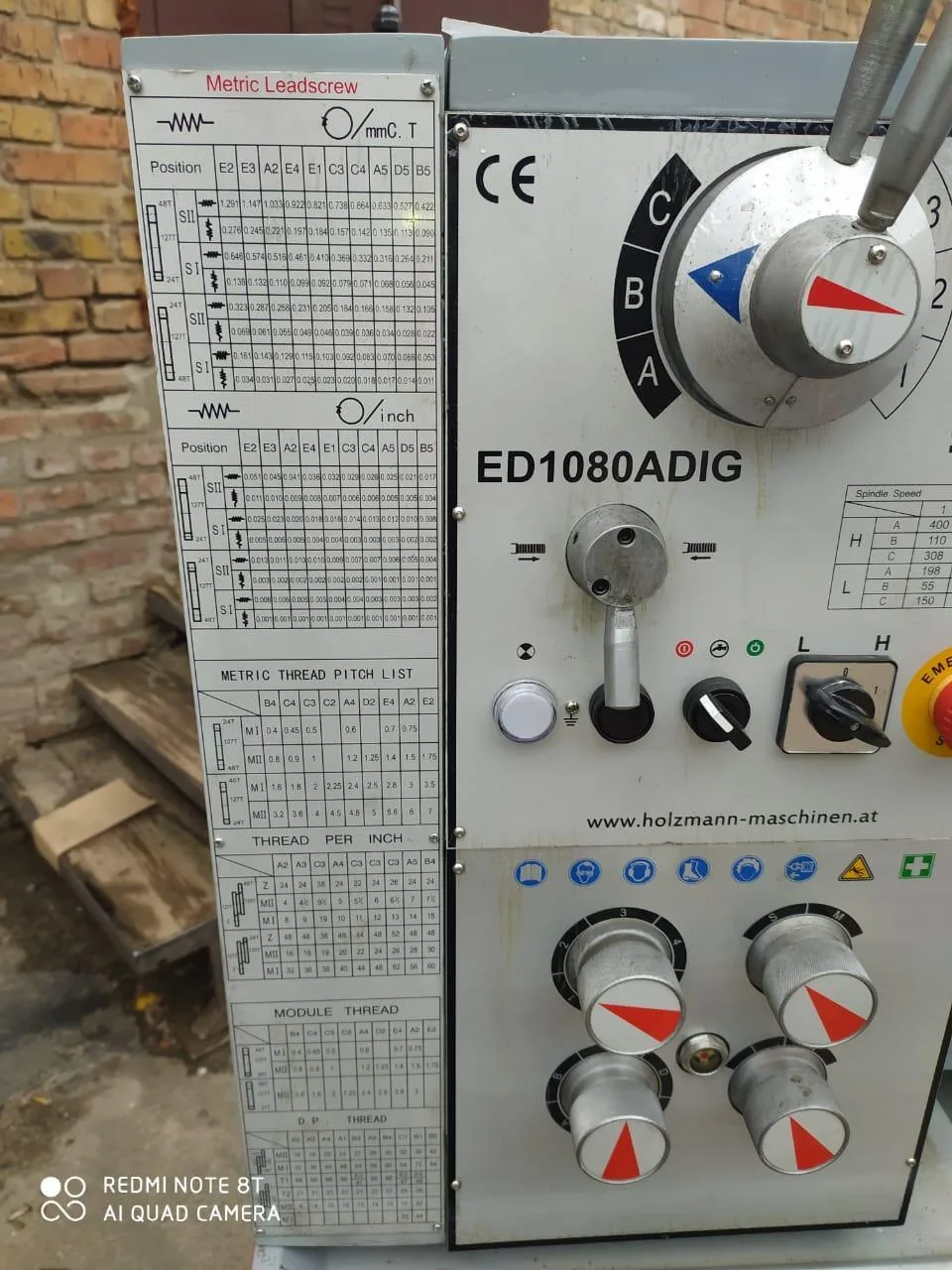 Токарный станок по металлу Holzmann ED 1080ADIG