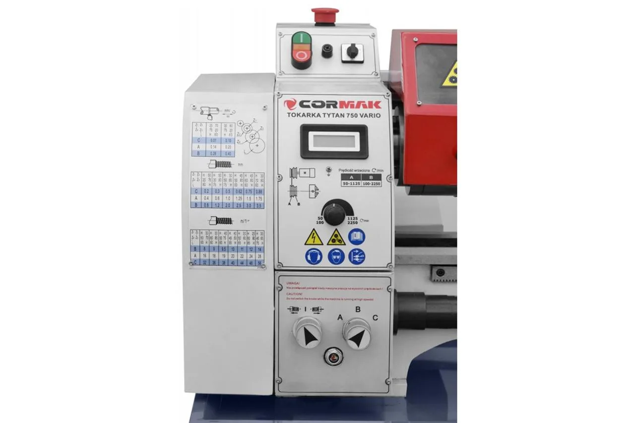 Универсальный токарный станок CORMAK TYTAN 250x750 Vario