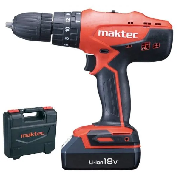 Аккумуляторная ударная дрель-шуруповерт Maktec МТ081Е