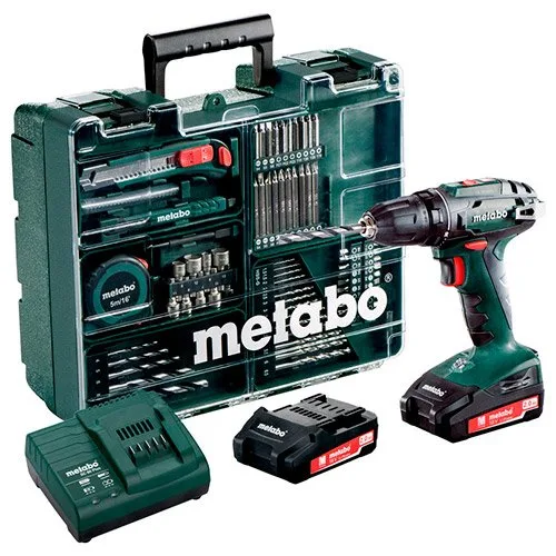 Акумуляторний дриль-шуруповерт Metabo BS 18 Set