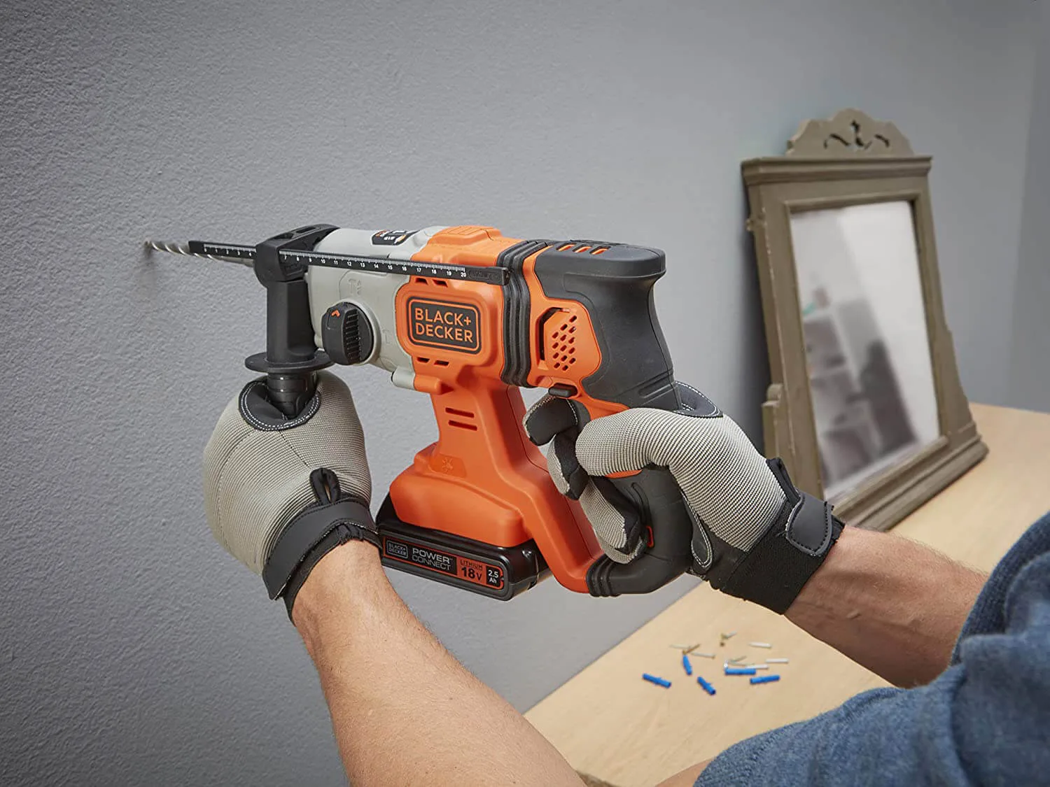 Перфоратор акумуляторний BLACK+DECKER BCD900E2K