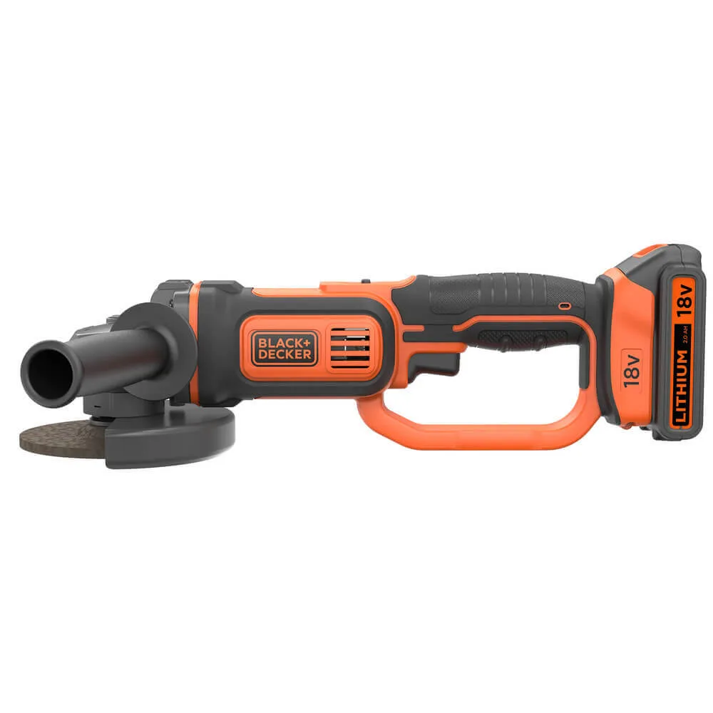 Угловая шлифовальная машина - аккумуляторная болгарка BLACK+DECKER BCG720M1