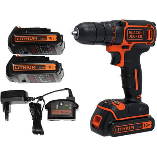 Аккумуляторная дрель-шуруповерт BLACK+DECKER BDCDC18B