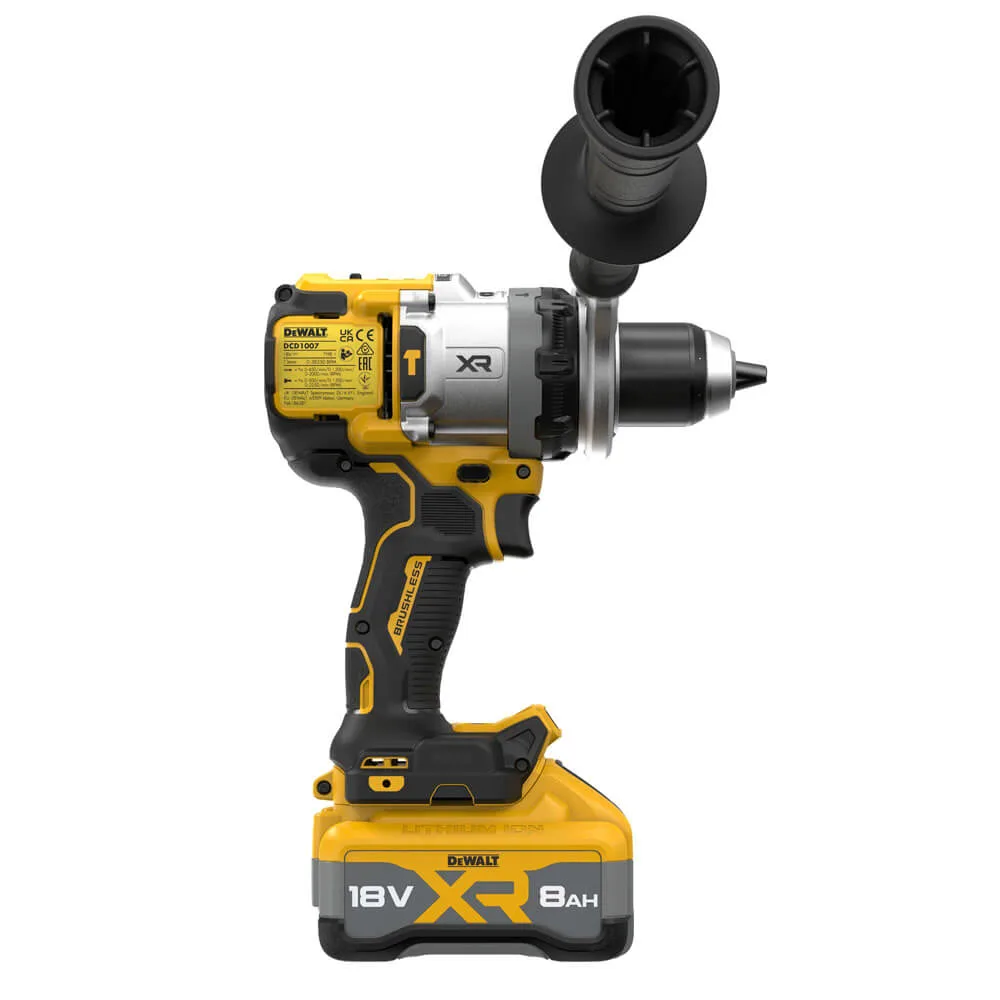 Аккумуляторный бесщеточный ударный дрель-шуруповерт DeWALT DCD1007WW1T