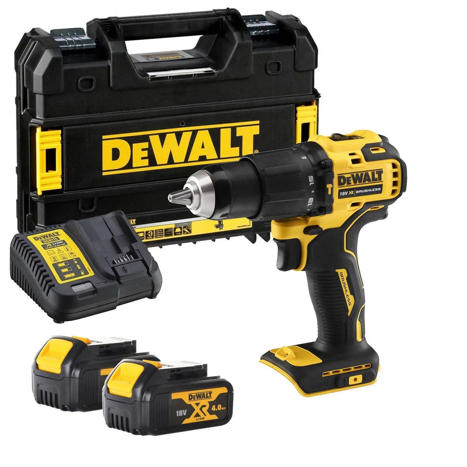 Аккумуляторный бесщеточный ударный дрель-шуруповерт DeWALT DCD709M2T