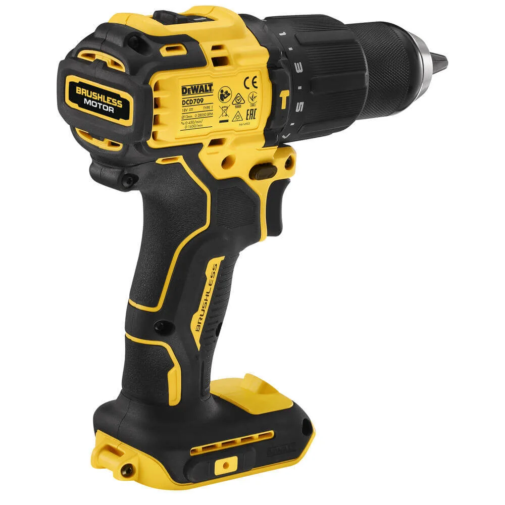 Аккумуляторный бесщеточный ударный дрель-шуруповерт DeWALT DCD709N