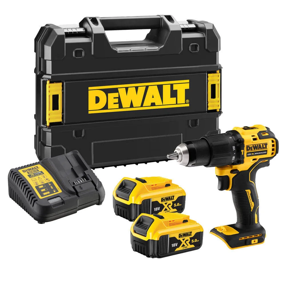 Аккумуляторный бесщеточный ударный дрель-шуруповерт DeWALT DCD709P2T