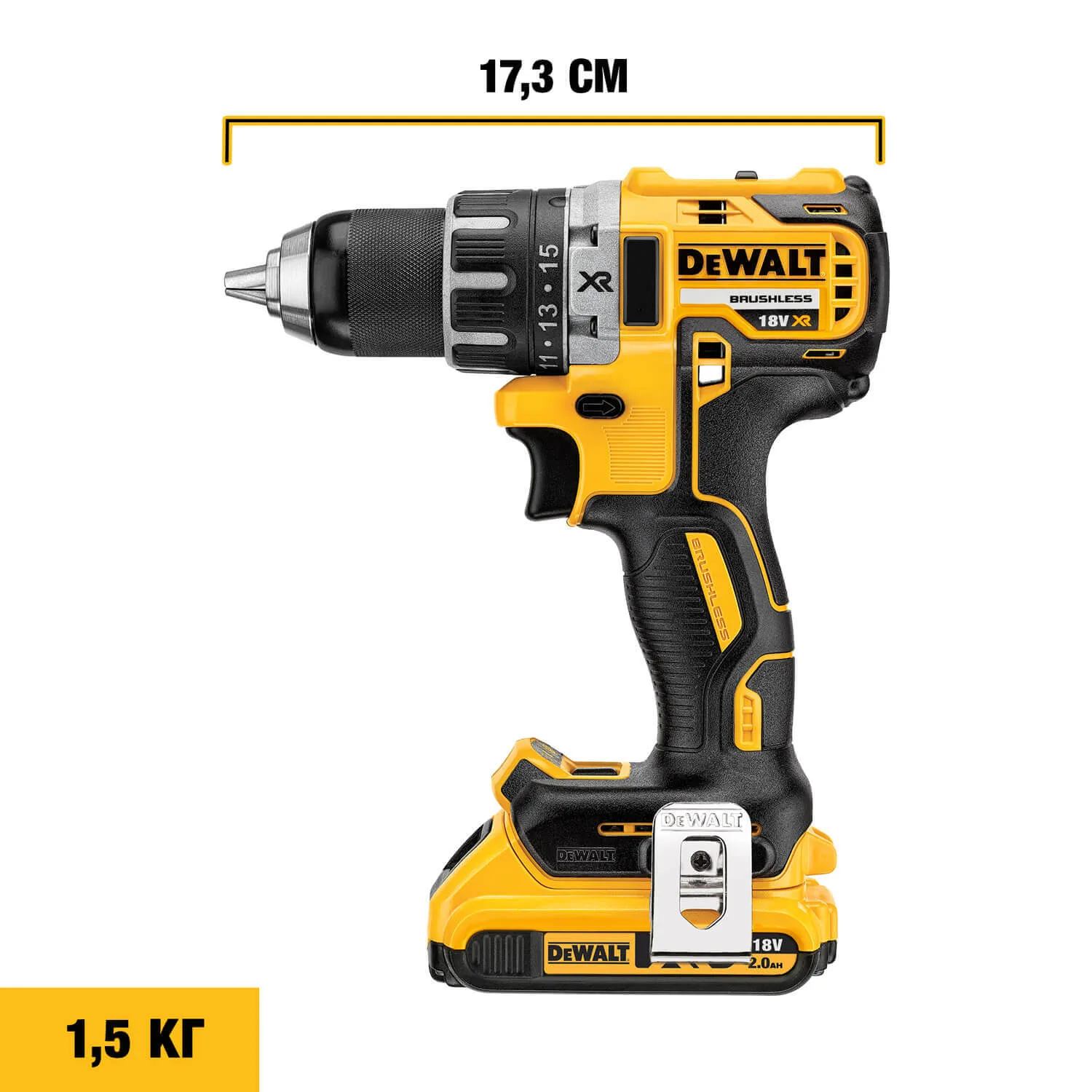 Акумуляторний дриль-шуруповерт DeWalt DCD791NT