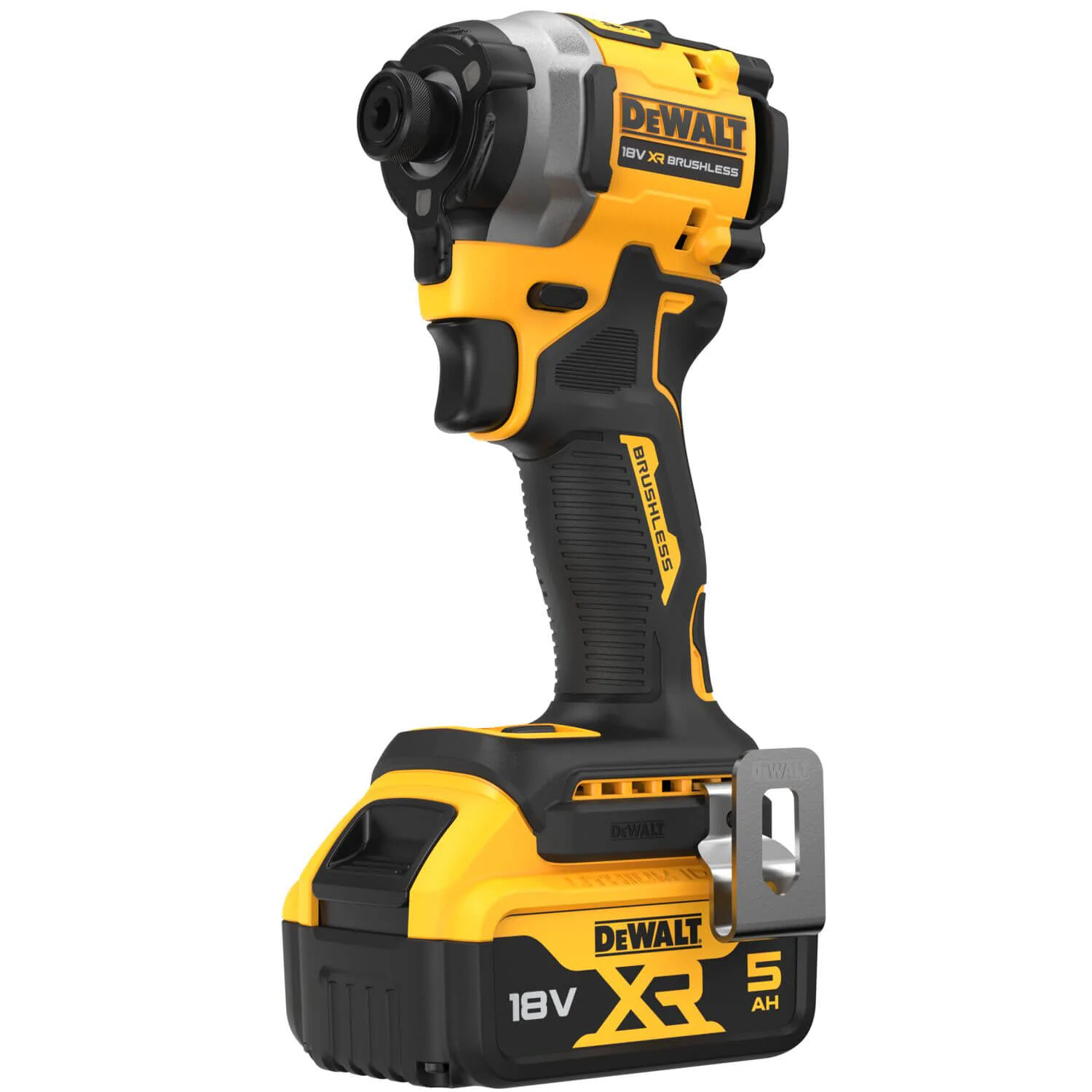 Аккумуляторный ударный шуруповерт DeWALT DCF850P2T с бесщеточным двигателем.