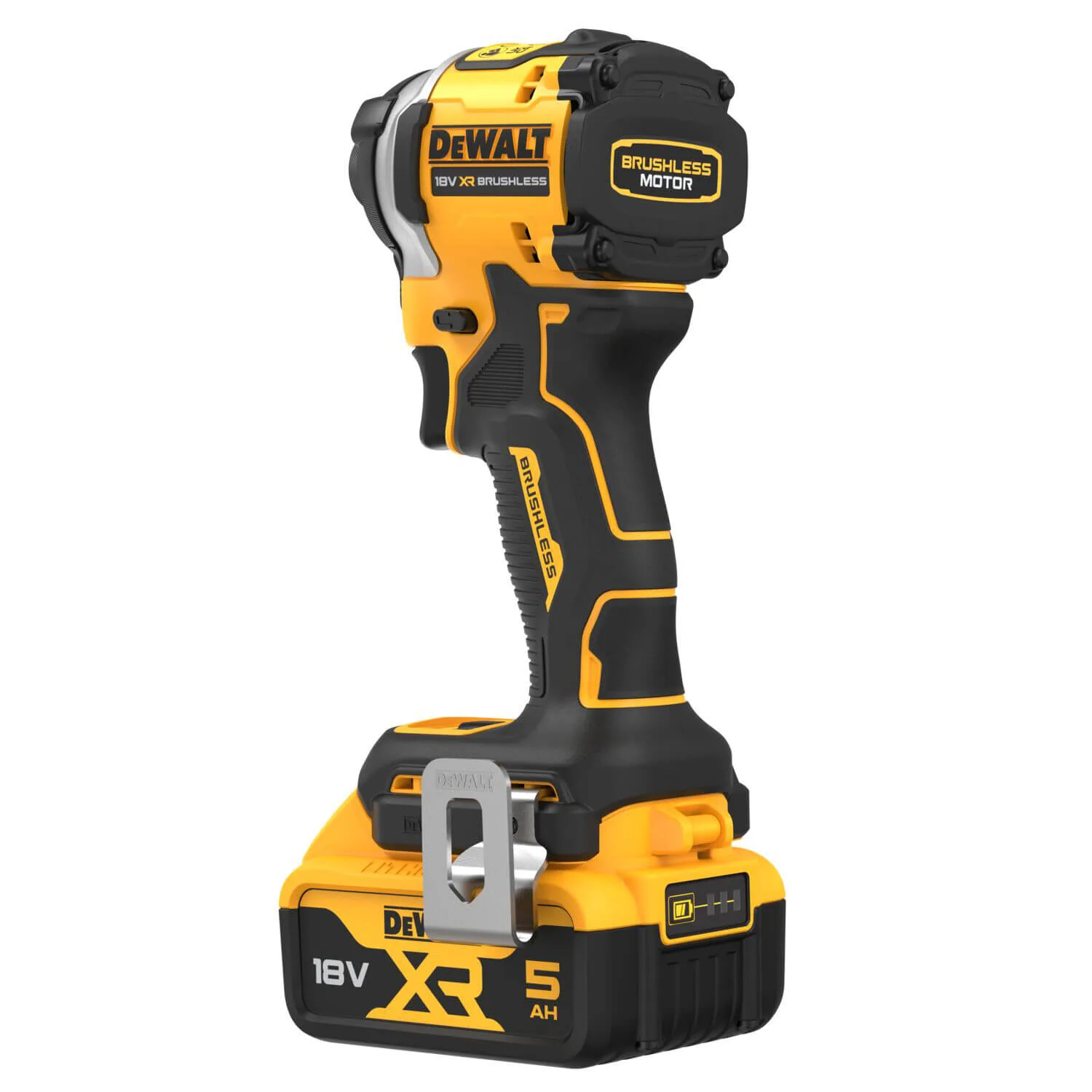Аккумуляторный ударный шуруповерт DeWALT DCF850P2T с бесщеточным двигателем.