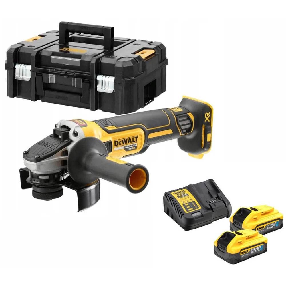 Угловая шлифовальная машина - аккумуляторная бесщеточная DeWALT DCG405H2T