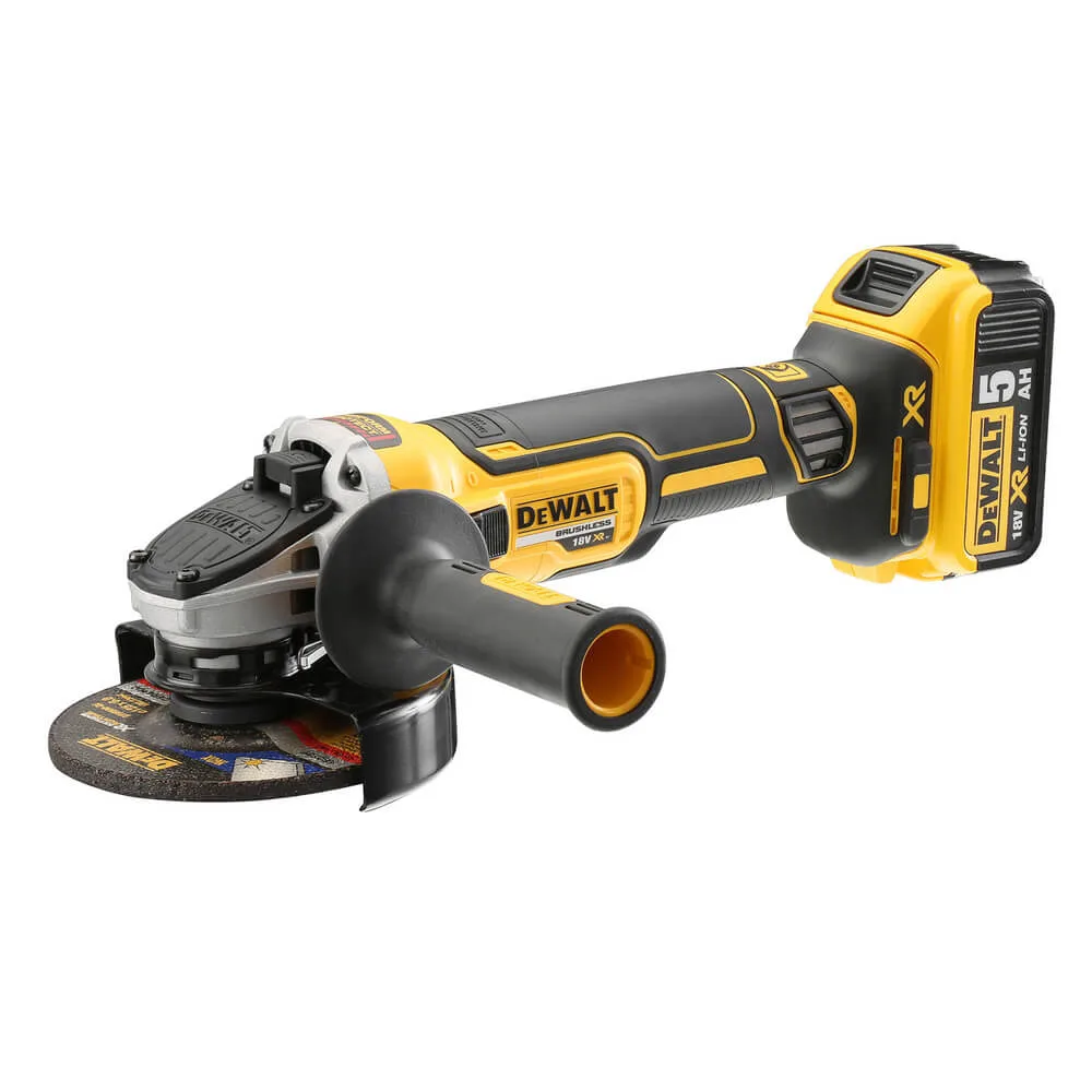 Аккумуляторная угловая шлифмашина DeWalt DCG405P2