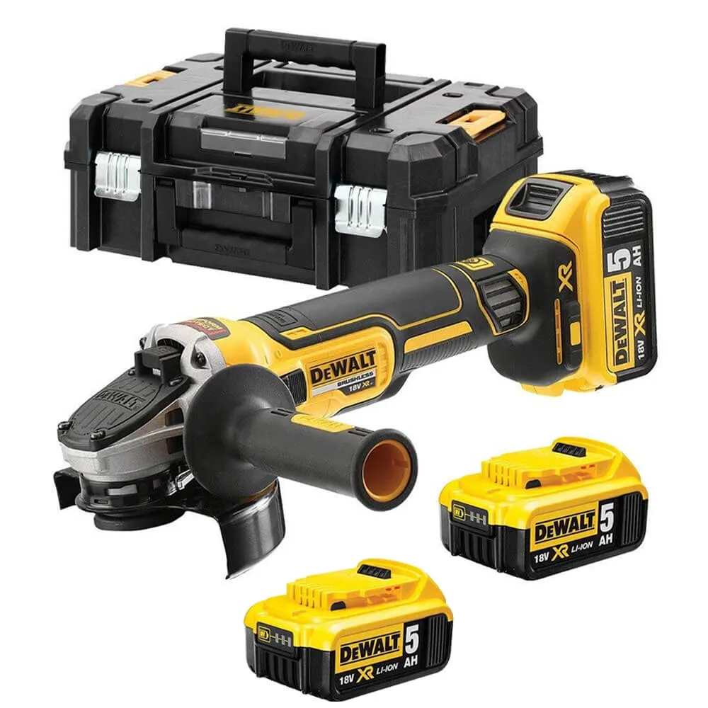 Угловая шлифовальная машина - аккумуляторная бесщеточная DeWALT DCG405P3