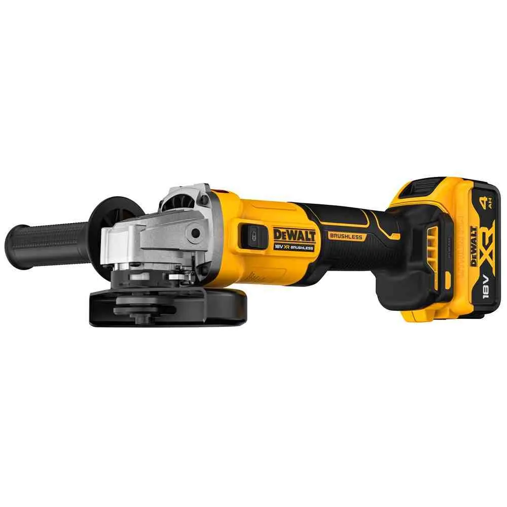 Аккумуляторная угловая шлифовальная машина DeWALT DCG407M2T без щеток