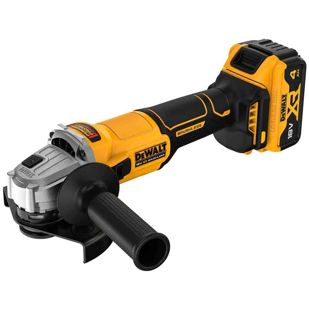 Аккумуляторная угловая шлифовальная машина DeWALT DCG407M2T без щеток