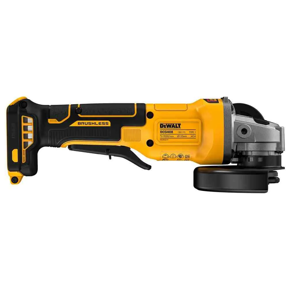 Угловая шлифовальная машина - аккумуляторная бесщеточная DeWALT DCG408NT