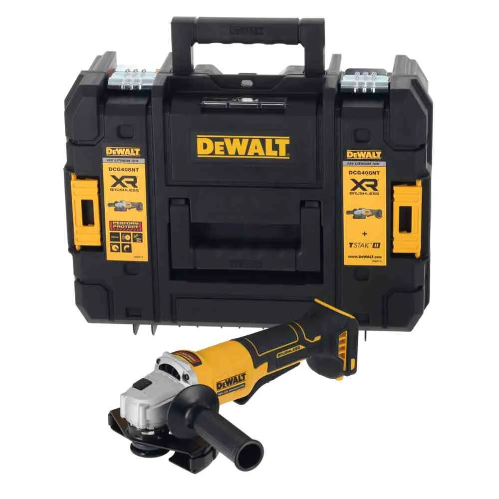 Угловая шлифовальная машина - аккумуляторная бесщеточная DeWALT DCG408NT