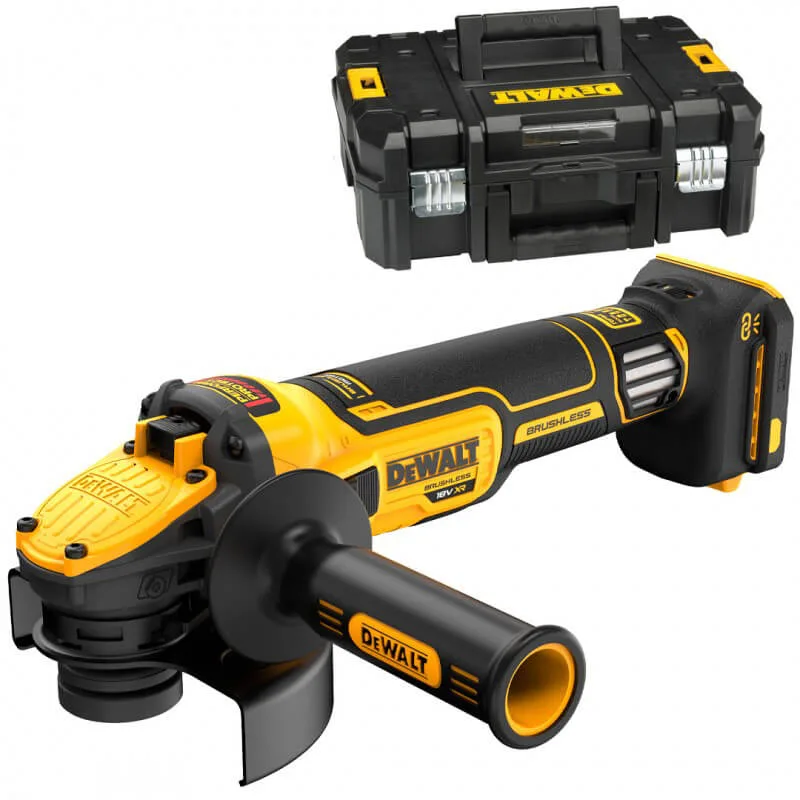 Аккумуляторная угловая шлифовальная машина DeWALT DCG409VSNT без щеток.