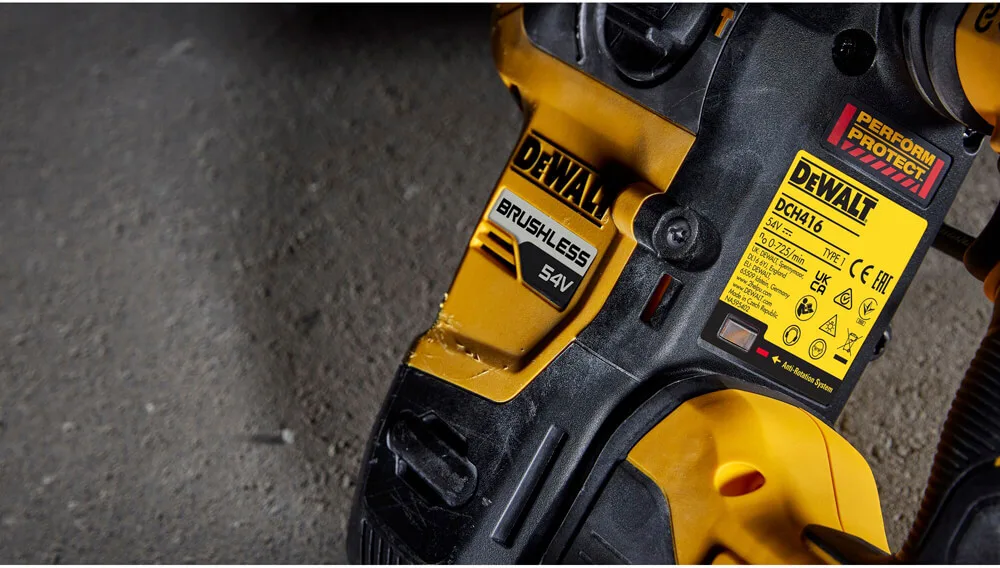 Аккумуляторный бесщеточный перфоратор SDS-Plus DeWALT DCH416NT