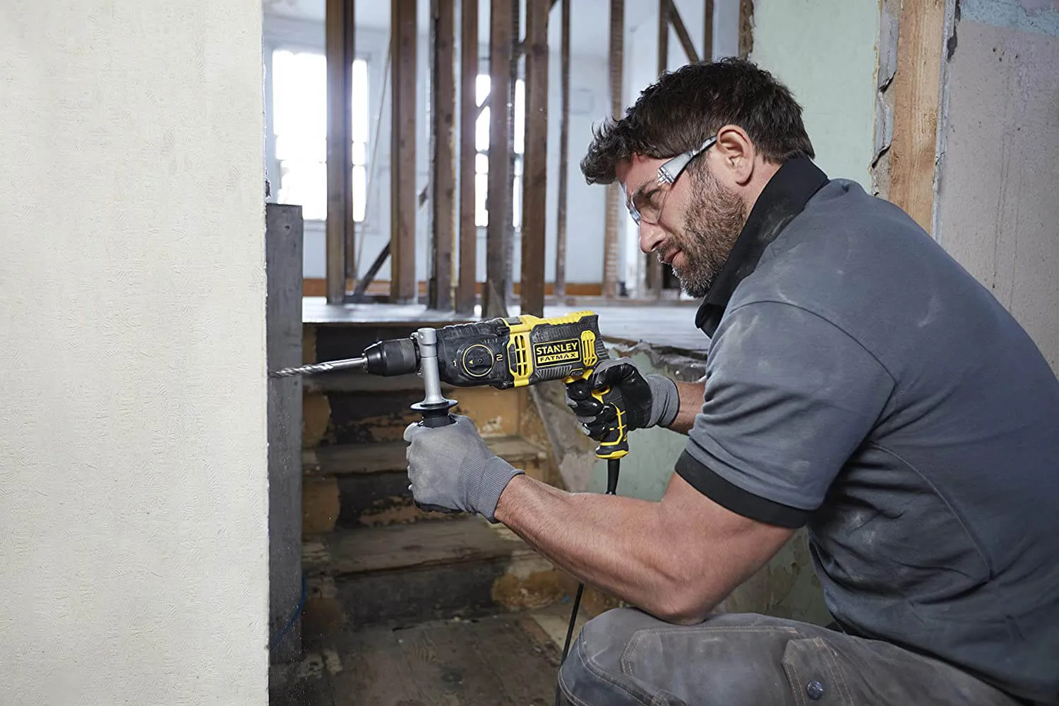 Дрель ударная сетевая STANLEY FATMAX FMEH1100K