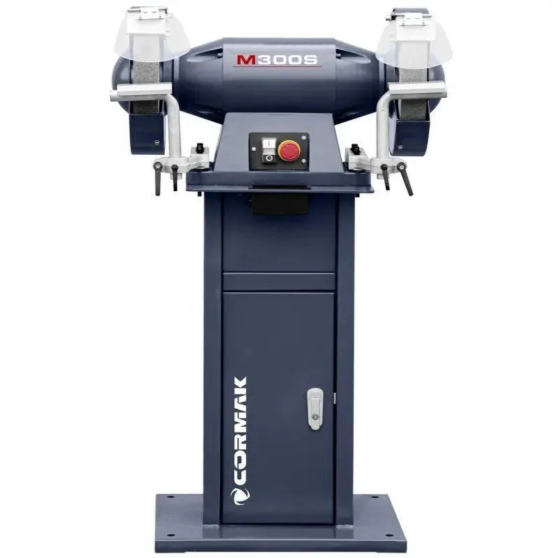 Двухдисковая шлифовальная машина CORMAK M300S с подставкой и вытяжкой MDC1500 400V