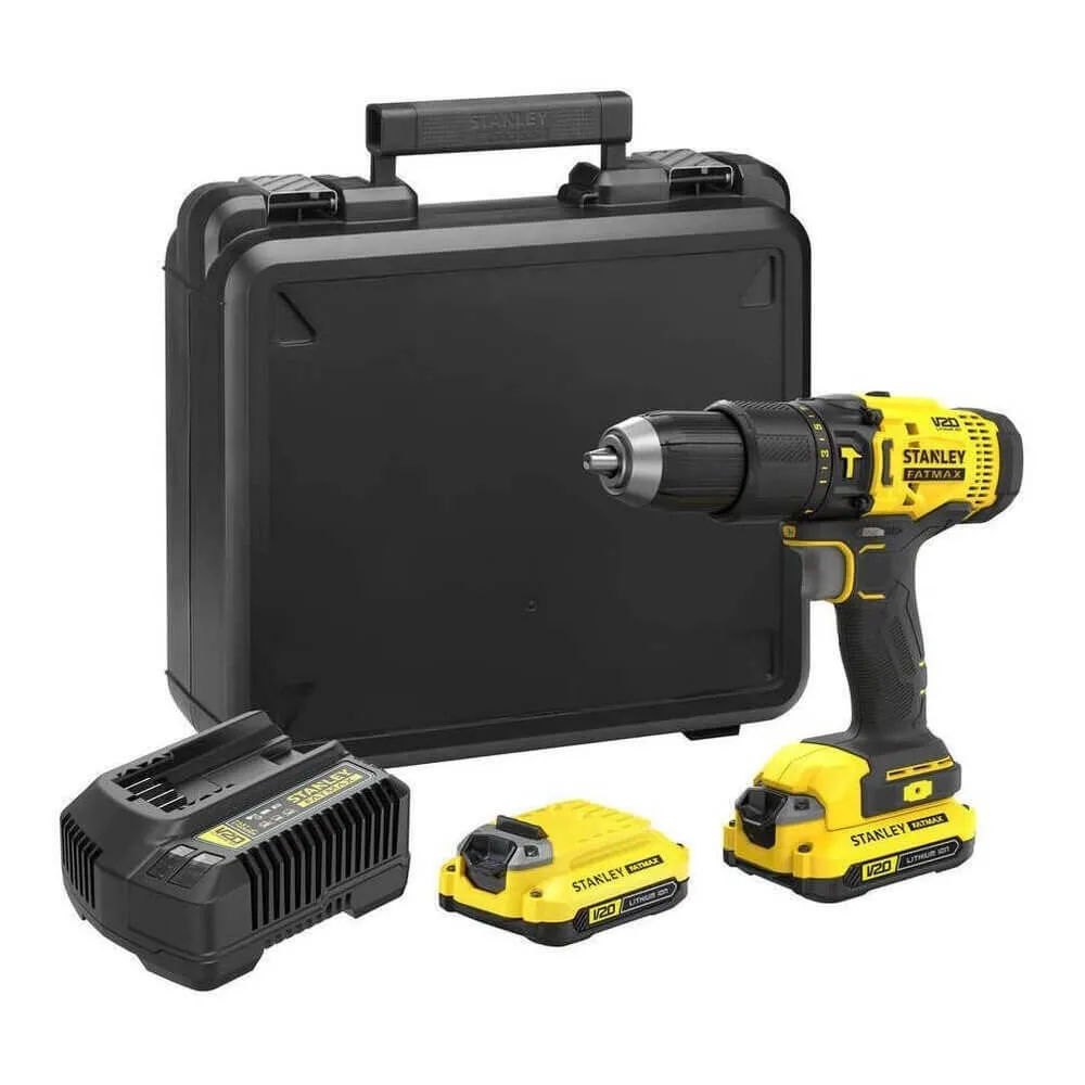 Аккумуляторная ударная дрель-шуруповерт STANLEY FATMAX SFMCD711C2K