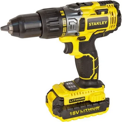 Акумуляторний дриль-шуруповерт Stanley STDC18LHBK