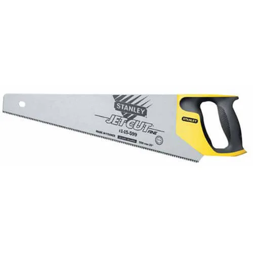 Ножовка Jet-Cut Fine длиной 450 мм для поперечного и продольного пиления по дереву STANLEY 2-15-595.