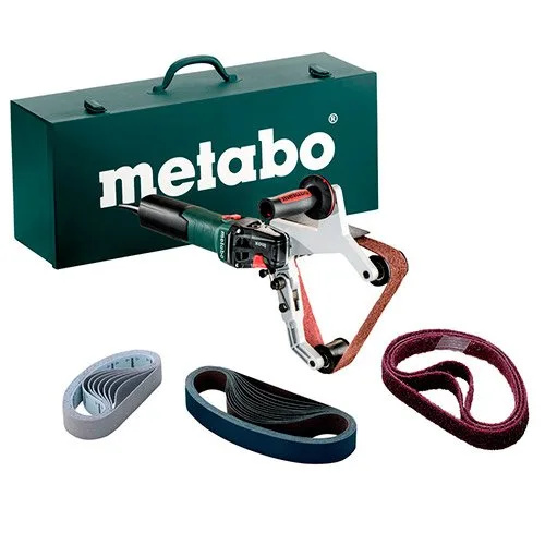 Акумуляторна шліфувальна машина для труб Metabo RBE 15-180 Set в кейсі