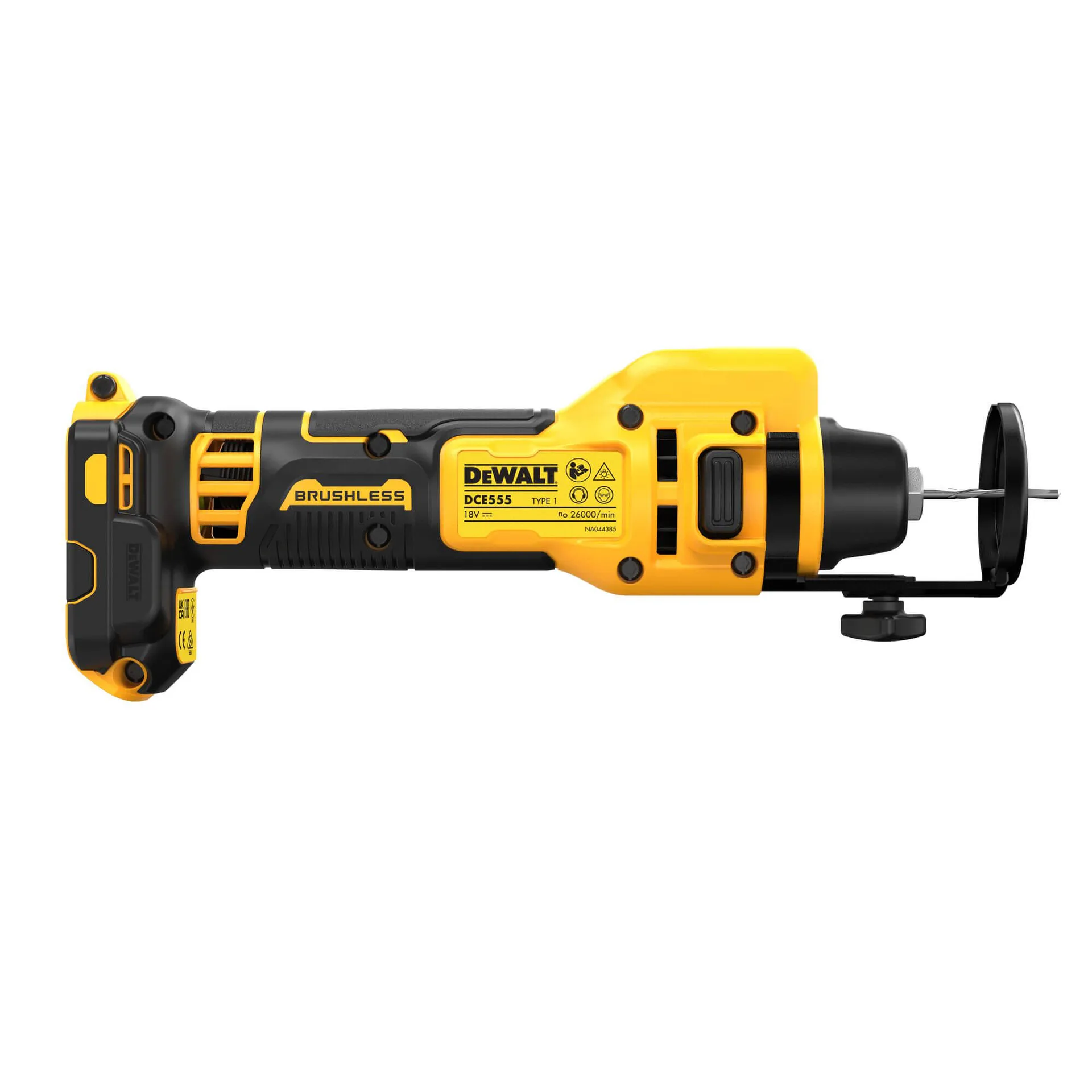Аккумуляторная фрезерная машина для резки гипсокартона DeWALT DCE555N