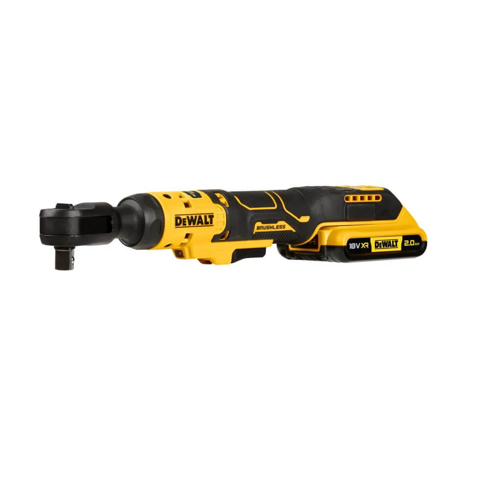 Угловой гайковерт - аккумуляторный бесщеточный ключ-трещотка DeWALT DCF512D1