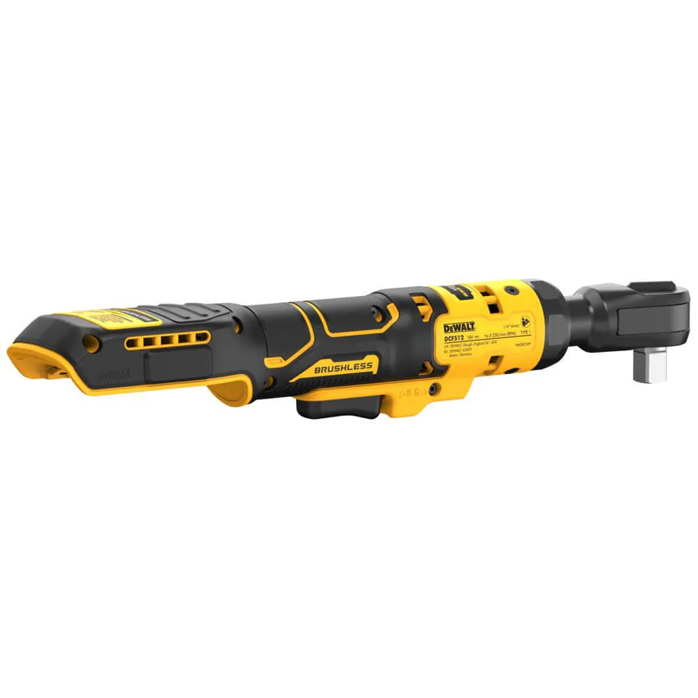 Угловой гайковерт - аккумуляторный бесщеточный ключ-трещотка DeWALT DCF512N