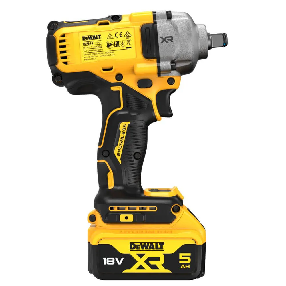 Аккумуляторный ударный гайковерт DeWALT DCF891P2T