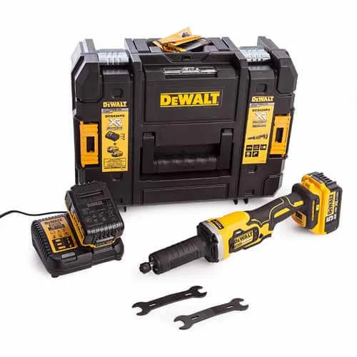 Аккумуляторная прямошлифовальная машина DeWalt DCG426P2