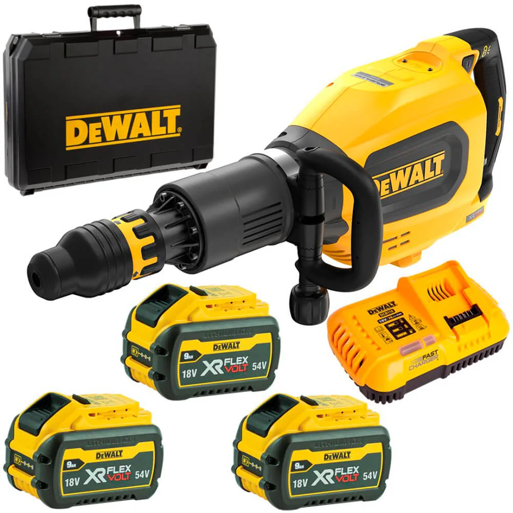 Аккумуляторный бесщеточный отбойный молоток SDS-MAX DeWALT DCH911X3
