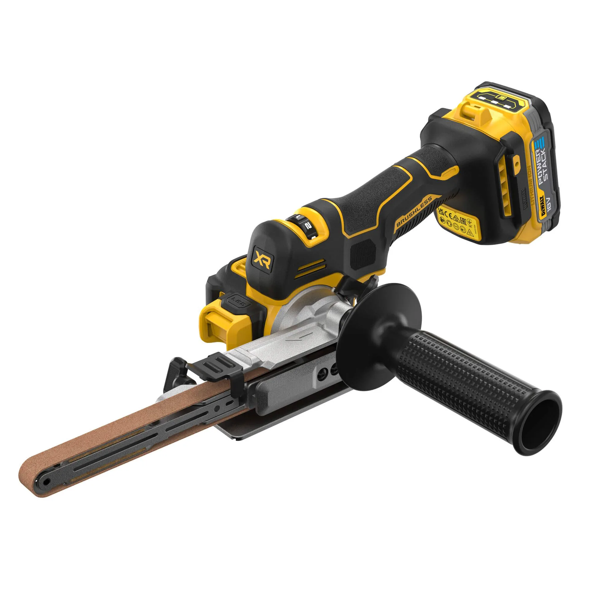 Аккумуляторная бесщеточная ленточная шлифовальная машина DeWALT DCM200E2T