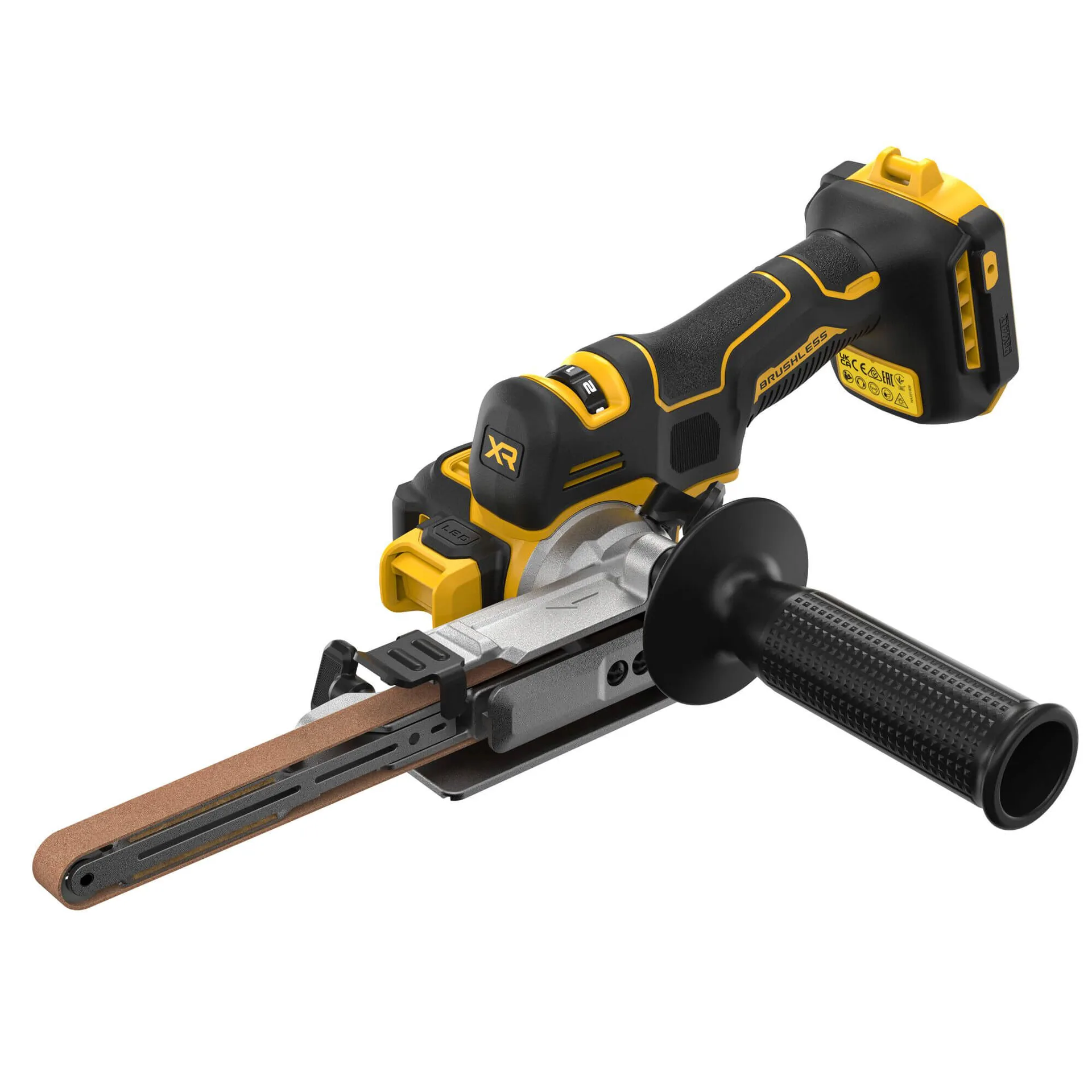 Аккумуляторная бесщеточная ленточная шлифовальная машина DeWALT DCM200NT